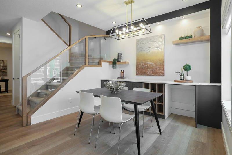 Modern interior dining area