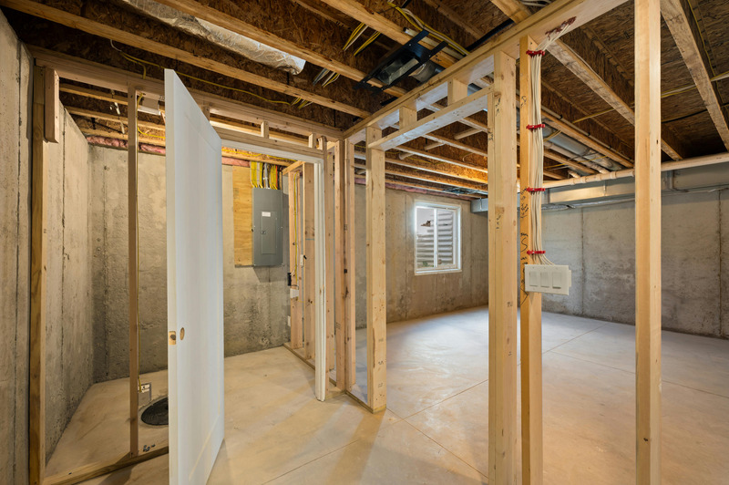 Interior roof framing details